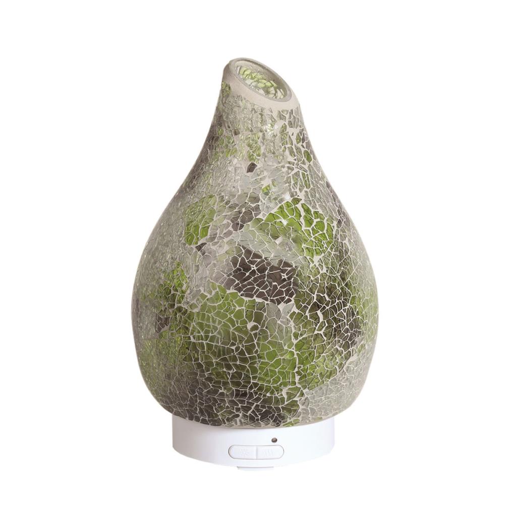 Aroma LED Jade Crackle Ultrasonic Electric Essential Oil Diffuser £29.69